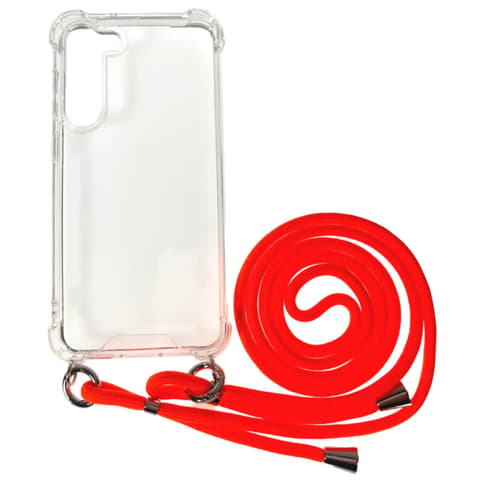 CELLECT Vrat visi na stražnje korice iPhone 14 prozirno-narančasta kabel