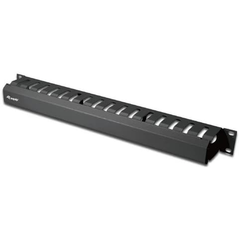 EQUIP 19" Rack Mount Cable Management Panel Black 327313