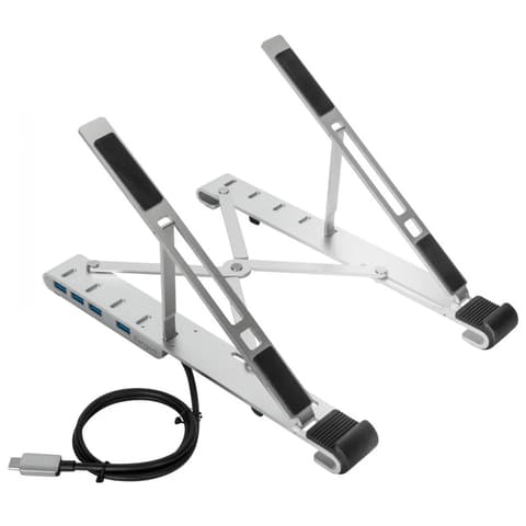 TARGUS Portable Laptop Stand + USB-A Hub ezüst