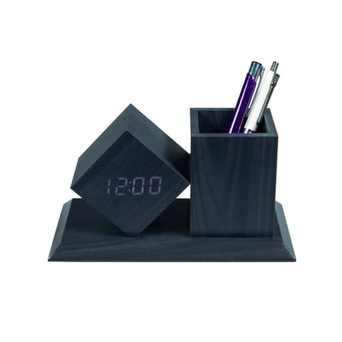 TOO PHC-330-B digitalni sat s držačem za tiskanice crno