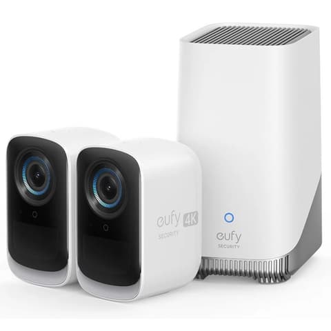 EUFY S300 eufyCam (eufyCam 3C) cameră sistem set de bază hub + 2 buc cameră