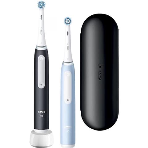 ORAL-B iO 3 Duo electric periuţă de dinţi matt negru - albastru gheață