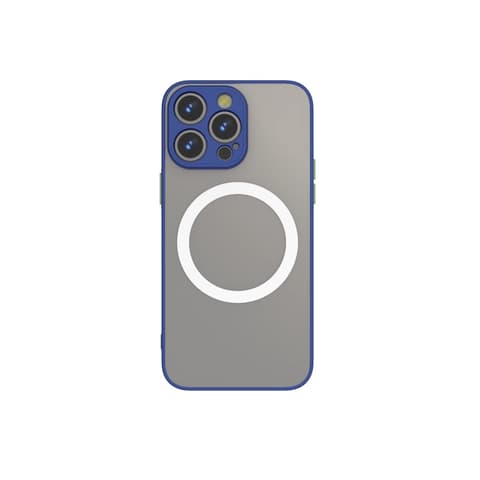 CELLECT magnetic plastic toc iPhone 15 Plus albastru-verde