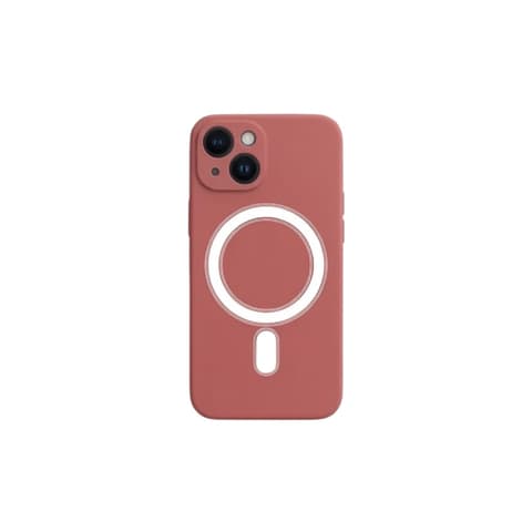 CELLECT Magnetski silikon case iPhone 15 crvena