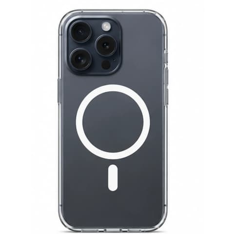 CELLECT magnetic silicon toc iPhone 15 Pro transparent