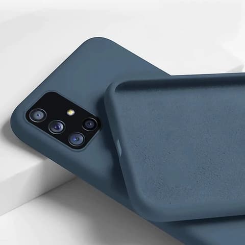 CELLECT Premiu silicon toc iPhone 15 Pro albastru