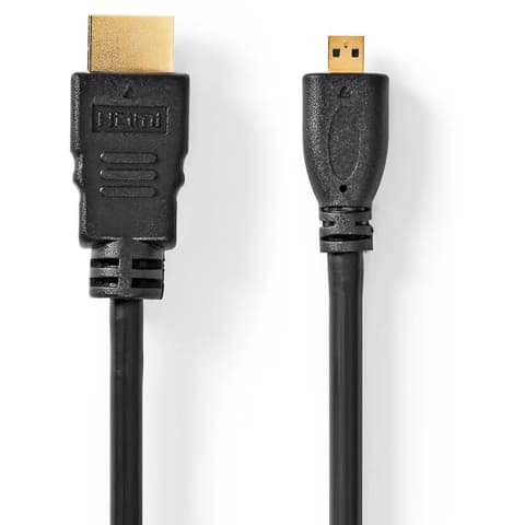 NEDIS HDMI Micro HDMI transformator Crno 1.5m CVGL34700BK15