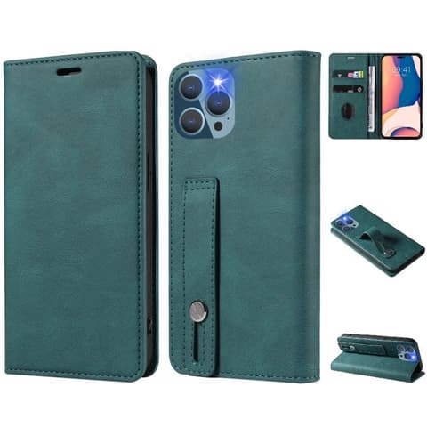 WOOZE Business Plus lateral cu deschidere toc Samsung Galaxy M23 5G SM-M236B verde