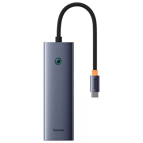 BASEUS 6-in-1 Hub UltraJoy Series v2 grau