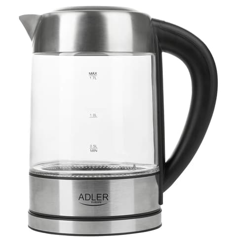 ADLER AD 1247 Fierbător 2200W 1.7L ezüst/üveg