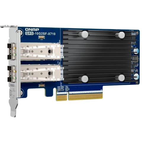 QNAP QXG-10G2SF-X710 Kétportos 10 GbE hálózati bővítőkártya