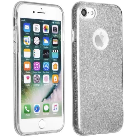 FORCELL Shining csillogó hátlap tok Apple iPhone 17 Pro / iPhone 18 Pro ezüst