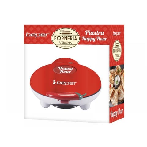 BEPER P101CUD600 Quesadilla/panzerotti oven 900W piros/fehér