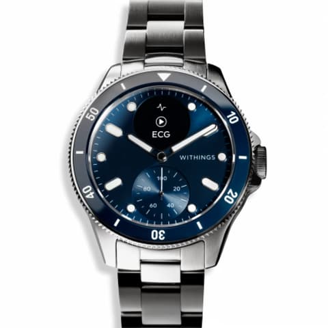 WITHINGS Scanwatch Nova 42mm inoxidabil oţel toc și szíj-kék