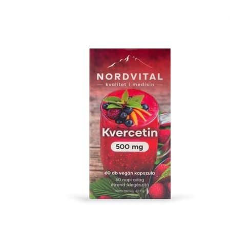 Nordvital kvercetin 500mg vegán kapszula 60 db