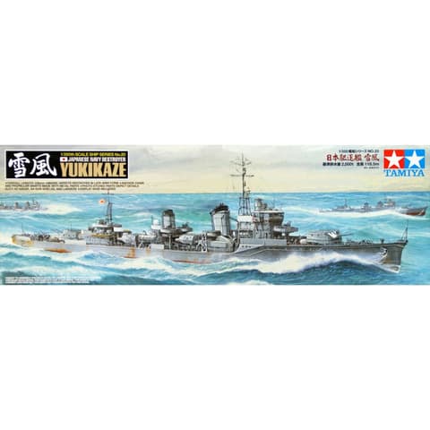 TAMIYA 1/350 Yukikaze romboló katonai hajó modell