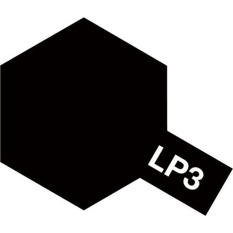 TAMIYA LP-3 Flat Black - Tamiya Laquer
