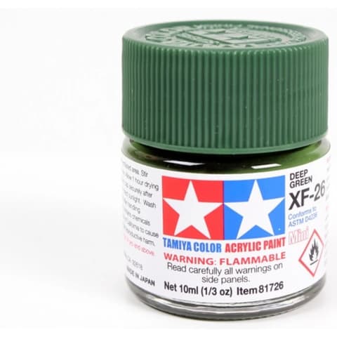 TAMIYA Mini Acrylic XF-26 Flat Deep Gr