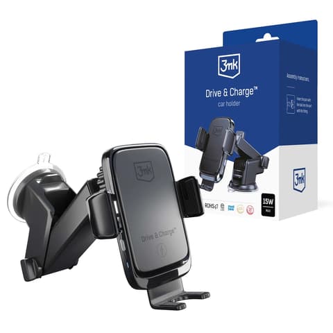 3MK Drive & Charge Auto- Halter und Ladegerät Instrumententafel schwarz