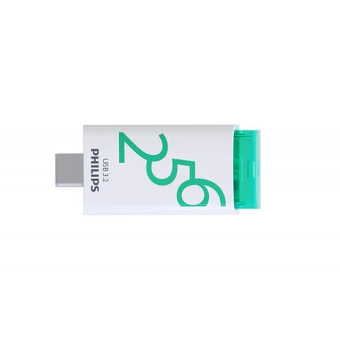 PHILIPS USB 256GB USB 3.2 Gen 1 Type C Fehér-Zöld