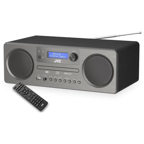 JVC RD-E861B-DAB Radio sivo