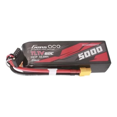 GENS ACE G-Tech 5000mAh 11.1V 60C 3S1P XT60 LiPo rechargeable battery