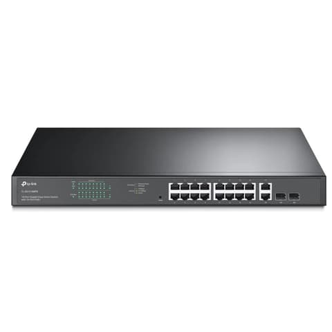 TP-LINK TL-SG1218MPE JetStream 16-Port Gigabit Easy Smart PoE+ Switch with 2 SFP Slots