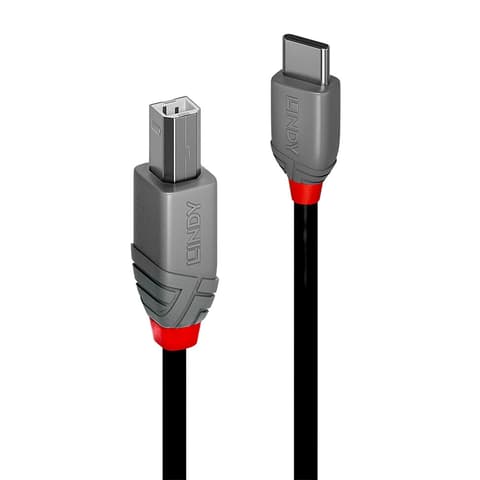 LINDY USB 2.0 Type C USB Átalakító Fekete 50cm 36940