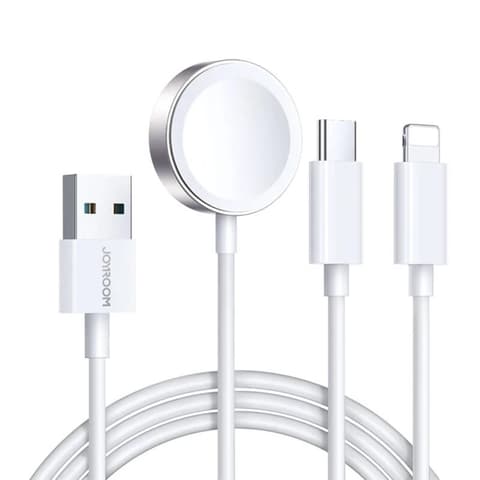 JOYROOM S-IW008 Mágneses töltő Lightning + USB-C 1.2 m fehér