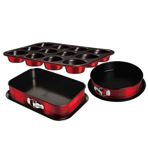 BERLINGER HAUS BH/7635 Muffin sütőformával burgundi kolač pan set 3db-os