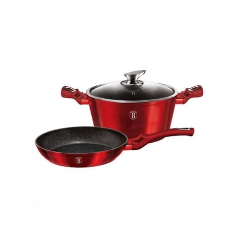 BERLINGER HAUS BH/1291N Metallic Line Burgundy Edition Cooking-set 3db-os