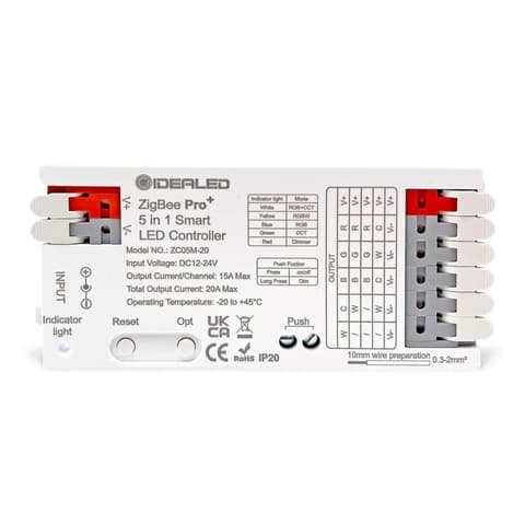 GLEDOPTO GL-C-201P Pro 5-in-1-ben LED vezérlés (Zigbee+2.4GHz RF)
