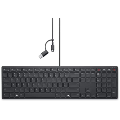 DELL KB525C Silent Magyar fekete