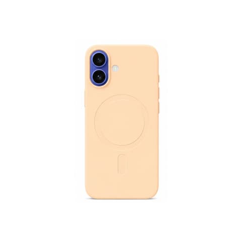 CELLECT magnetic silicon toc iPhone 16 Plus dulce piersică
