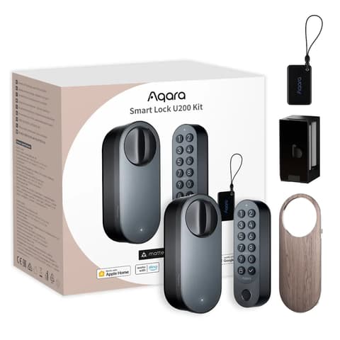 AQARA U200 Smart Lock poslije može se instalirati zárbetét Matter kompatibilan crno