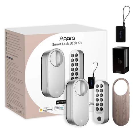 AQARA U200 Smart Lock poslije može se instalirati zárbetét Matter kompatibilan srebrno