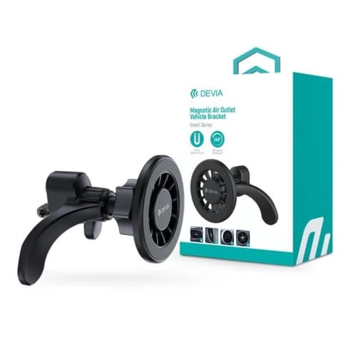 DEVIA Smart magnetisch Autofahrer Draht ohne Ladegerät und Halter Lüftungsgitter schwarz