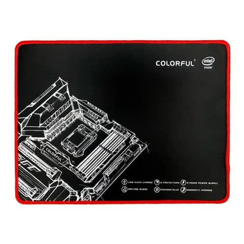 COLORFUL S gaming egérpad fekete-piros