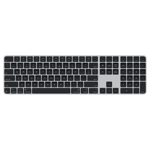 APPLE Magic Keyboard Touch ID-val és számbillentyűzettel Apple chipes Machez - Amerikai angol - fekete billentyűk