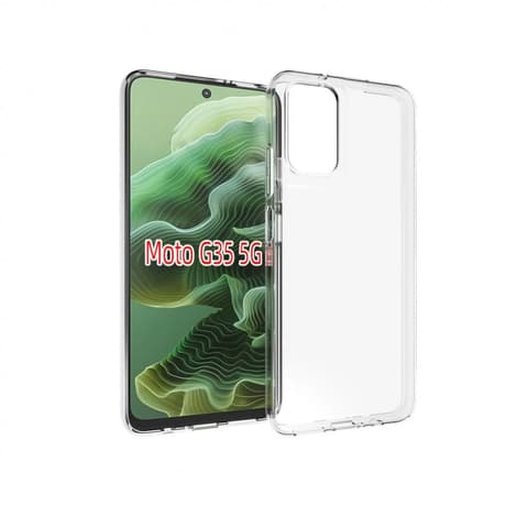 CELLECT Dünn Silizium Rückblatt Motorola Moto G35 5G transparent