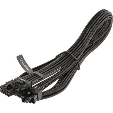 SEASONIC WATX16883EW 2x 8pin - 16pin PCIe 12VHPWR F/F tápkábel fekete