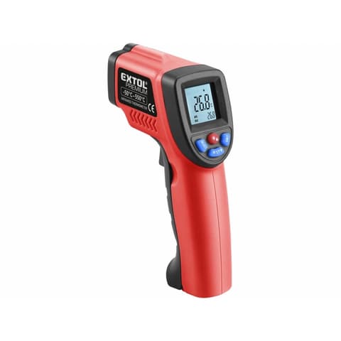 EXTOL Premium Infracrveni digitalni industrijski termometar LCD prikaz
