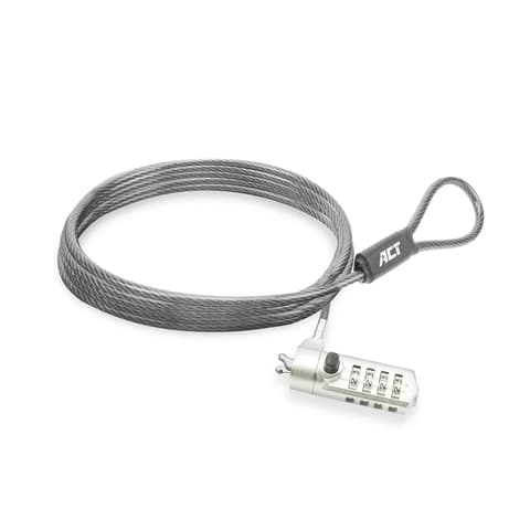 ACT CONNECTIVITY AC9035 Keil -förmig laptopzár Kombination sperren