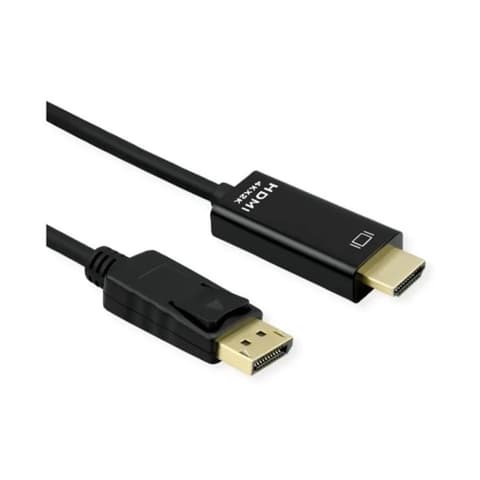 ROLINE DisplayPort 1.2/1.2a HDMI transformator Crno 2m 11.04.5996
