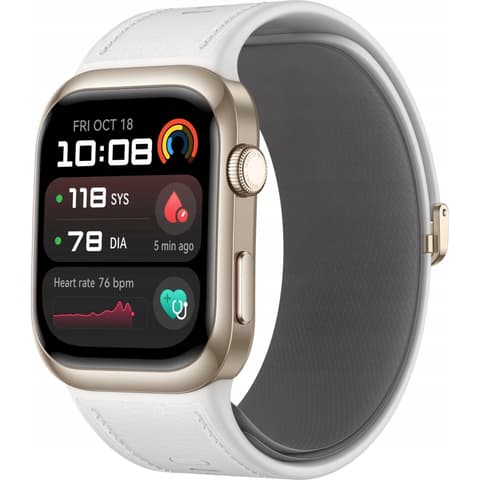 HUAWEI Watch D2 zlato alumíniumötvözet case kompozit kožni remen bijela