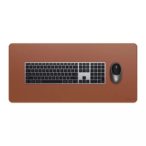 SATECHI Premium Desk Mat - Vegetarian Piele desktop suport maro