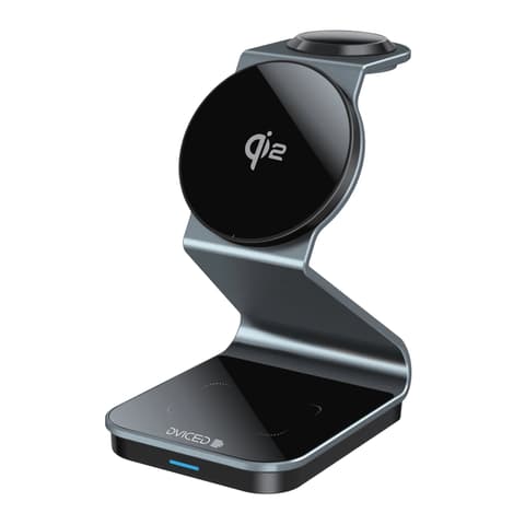 DVICED 3in1 na sklapanje magnetski žica bez charging pad + mural punjač sivo