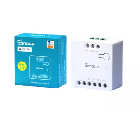SONOFF MINI-D Wi-Fi + eWeLink-Remote okos mini relémodul feszültségmentes kimenettel