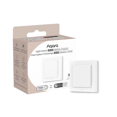 AQARA Light Switch H2 EU egy áramkörös dva gombos pametan villanykapcsoló