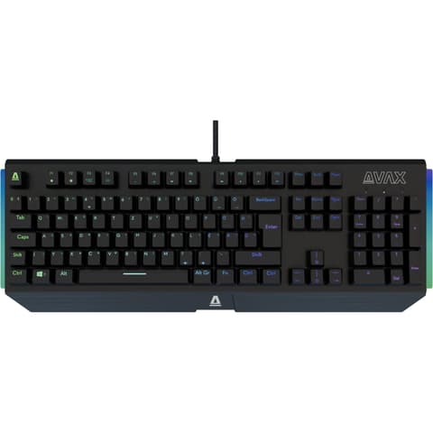 AVAX FS01 Full size mechanikus vezetékes alumínium billentyűzet Outemu Red Magyar fekete